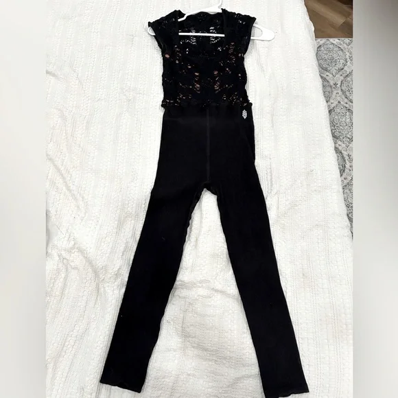 Free People Movement Black Lace Jumpsuit - Picture 3 of 8